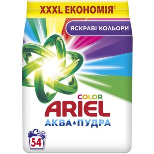 Ariel Аква-Пудра Color, 8.1 кг, Ариэль, Порошок стиральный для цветного белья