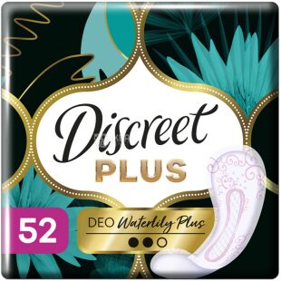 Discreet ZonePlus Deo Waterlilly, 52 шт., Дискрит, Ежедневные прокладки Свежесть и Защита