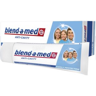 Blend-a-med Anti-Cavity, 75 мл, Бленд-а-Мед, Зубная паста Анти-кариес, защита для всей семьи