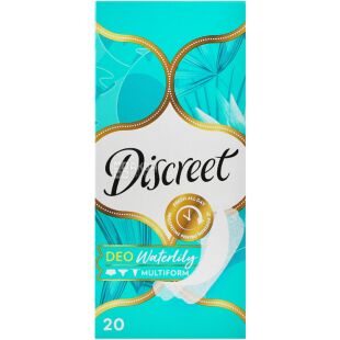 Discreet DeoWaterlilly Multiform, 20 шт., Дискрит, Прокладки ежедневные, Мультиформа 