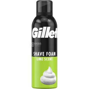 Gillette Classic, 200 мл, Джилетт, Пена для бритья с ароматом лайма