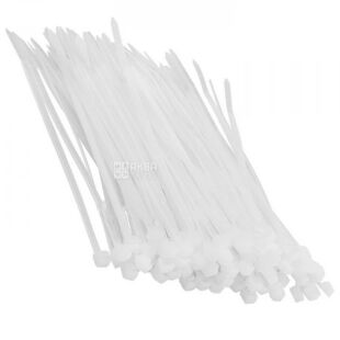 Lemanso, 100x2,5 мм, Кабельні стяжки Лемансо, білі 100 шт.
