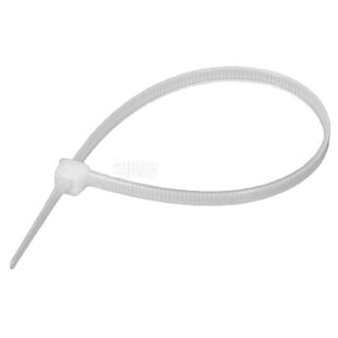Lemanso, 100x2,5 мм, Кабельні стяжки Лемансо, білі 100 шт.