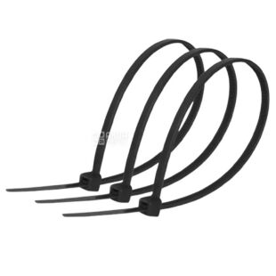 Lemanso, 100x2,5мм Кабельні стяжки Лемансо, чорні, 100 шт. 
