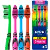 Oral-B Color Collection, 4 шт., Орал-Бі, Набір зубних щіток середньої жорсткості, в асортименті