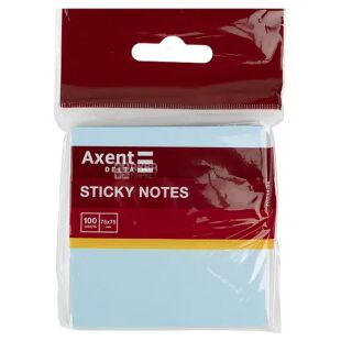 Axent, 100 листов, Акцент, Бумага для заметок, голубой, проклеенный, 75х75
