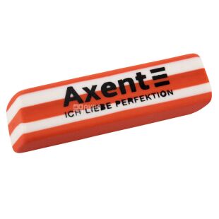 Axent, 50х14х8мм, Акцент, Гумка, прямокутна, червоно-біла