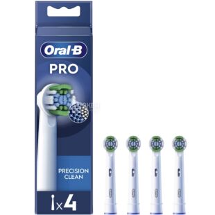 Oral-B Pro Precision Clean, 4 шт., Орал-Бі, Насадки для електричної зубної щітки, Точне чищення