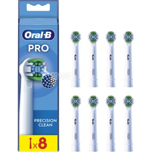 Oral-B Pro Precision Clean, 8 шт., Орал-Бі, Насадки для електричної зубної щітки, Точне чищення