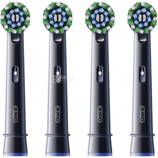 Oral-B Pro Cross Action, 4 шт., Орал-Би, Насадки для электрической зубной щётки, черные