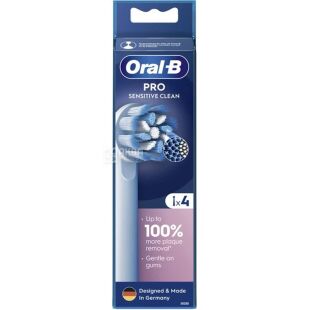 Oral-B Pro Sensitive Clean, 4 шт., Орал-Бі, Насадки для електричної зубної щітки