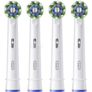 Oral-B Pro Cross Action, 4 шт., Орал-Би, Насадки для электрической зубной щётки, белые
