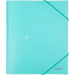 Axent Pastelini, Папка на гумці А5 Акцент, м'ятна 