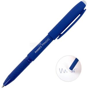 Axent Magic, 1 шт., ручка гелевая с резинкой Акцент, синяя, 0,7мм