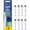 Oral-B Pro Cross Action, 8 шт., Орал-Би, Насадки для электрической зубной щётки, белые