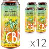 Mikki Brew Green Apple-Kiwi, Упаковка 12 шт. х 500 мл, Міккі Брю, Напій слабогазований, Комбуча Зелене яблуко-Ківі, ж/б