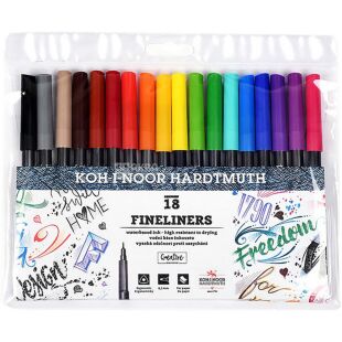 Koh-i-Noor, 18 шт., Набір лінерів Кохінор, 0.3 мм