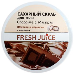 Fresh Juice, 225 мл, Скраб для тела, шоколад и марципан