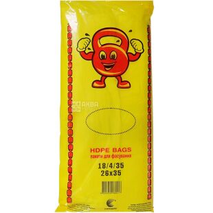 Comserv, 1000 шт., Фасовочные пакеты Крепыш, 18х2х4)х35 см, 9 мкм