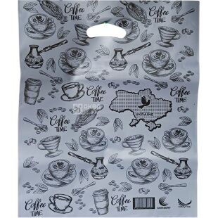 Comserv, Пакет-банан Кофе, 40х50 см, 25 шт., 95 мкм, серебристый