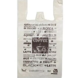 Comserv Coffеe, 100 шт., Пакет-майка Кофе, 28х50 см, 30 мкм