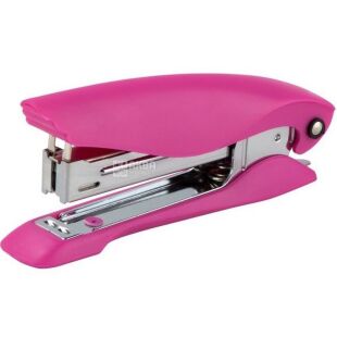 Axent Ultra, Степлер пластиковый Акцент на 12 листов, №10, розовый