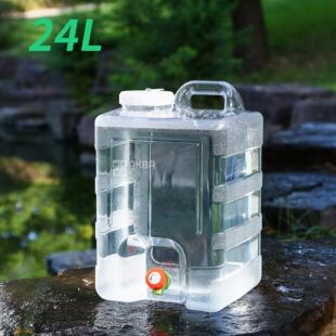 Бутыль Канистра для воды с краном 24 л поликарбонатная с ручкой, ViO PC-TV 24L