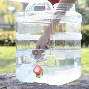 Бутыль Канистра для воды с краном 24 л поликарбонатная с ручкой, ViO PC-TV 24L