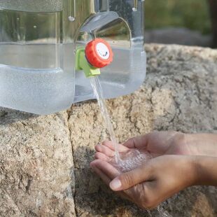 Бутель Каністра для води з краном 7,5 л полікарбонатний з ручкою, ViO PC-TV 7,5L