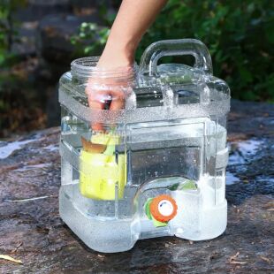 Бутель Каністра для води з краном 7,5 л полікарбонатний з ручкою, ViO PC-TV 7,5L