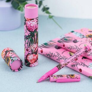 Axent OS Summer, Ручка кулькова  у футлярі Акцент, 0,7мм, синя 