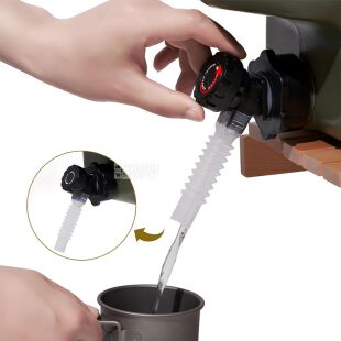 Бутыль Канистра 18.5 л для воды с краном и ручкой, зеленая, ViO PET-TG 18.5L  