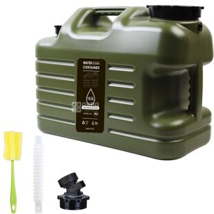 Бутыль Канистра 18.5 л для воды с краном и ручкой, зеленая, ViO PET-TG 18.5L  