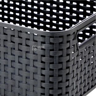 Curver Style, 7 л, Корзина с ручками пластиковач Курвер, черный