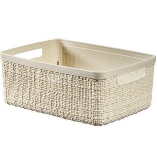 Curver Jute, 4,5 л, Кошик з ручками пластиковий Курвер, айворі
