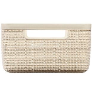 Curver Jute, 4,5 л, Кошик з ручками пластиковий Курвер, айворі