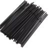 Промтус, Трубочки коктейльні з гофрою, 200 шт., 21 см, чорні, пластикові