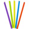 4HoReCa, Трубочки для смузи без гофры, 100 шт., 21 см, цветные, пластиковые