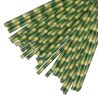 One Chef, Трубочки коктейльні Бамбук, 25 шт., 20 см, зелені, паперові