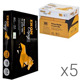 Ekon Copy, 500 листов, Бумага офисная, белая, А4, класс С, 80 г/м2
