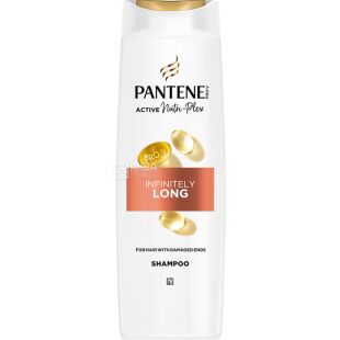 Pantene Pro-V Infinitely Long, 400 мл, Пантин, Шампунь для поврежденных волос, Бесконечная длина 