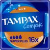 Tampax Compak Super Plus, 16 шт., Тампоны Тампакс Супер Плюс с аппликатором