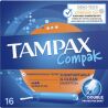 Tampax Compak Super Plus, 16 шт., Тампони Тампакс Супер Плюс з аплікатором