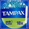 Tampax Super, 18 шт., Тампоны Тампакс Супер с аппликатором