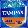 Tampax Super Plus, 18 шт., Тампоны Тампакс Супер Плюс с аппликатором