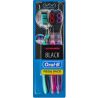 Oral-B Allrounder, 3 шт., Набір зубних щіток середньої жорсткості, Всебічне чищення Орал-Бі, чорний