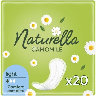 Naturella Normal Light Camomile, 20 шт., Прокладки щоденні ароматизовані Натурелла