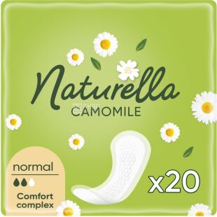 Naturella Camomile Normal, 20 шт., Прокладки ежедневные ароматизированные Натурелла