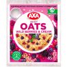 АХА Premium, 40 г, Каша овсяная мгновенного приготовления со сливками и лесными ягодами, Акса