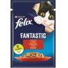 Felix, 85 г, Корм для котів, Шматочки яловичини у желе, вологий, Фелікс 